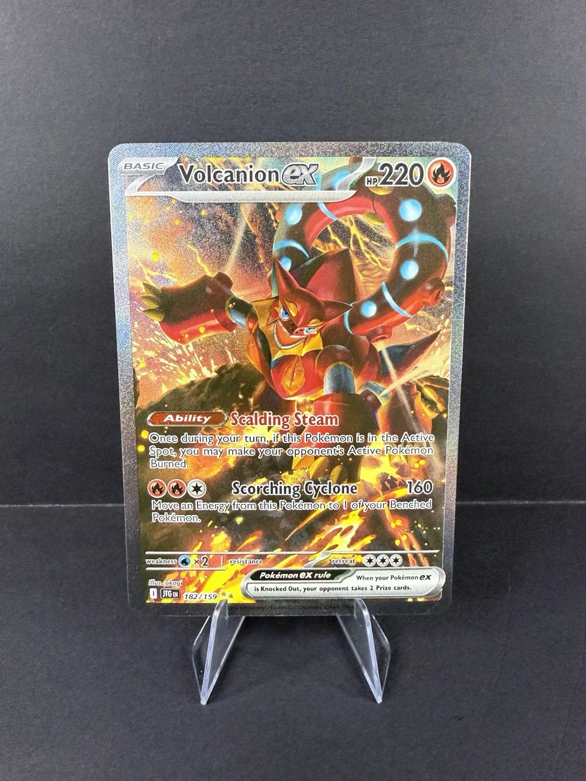 Deal for Pokemon TCG Journey Together Volcanion ex Special Illustration Rare 182/159