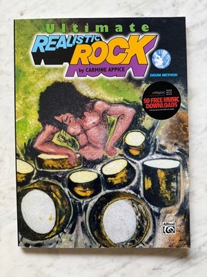 Carmine Appice Ultimate Realistic Rock Drum Method Book 2 CDs Poster COMPLETE