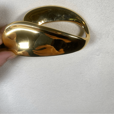 Alexis Kirk NY Paris London Blue Pebble Leather Belt W/Gold Abstract Buckle il_fullxfull.5400781825_e3di.jpg main image 4