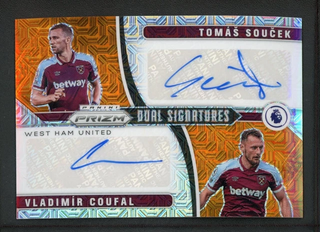 2021-22 TOMAS SOUCEK VLADIMIR COUFAL AUTO PANINI PRIZM PREMIER LEAGUE MOJO