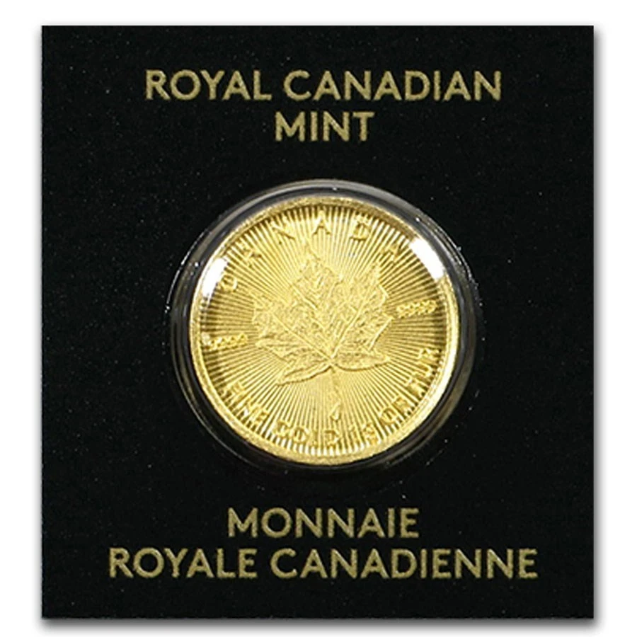 Mighty 1 Gram Gold Maple Leaf Coin 2020 .9999 Fine Canadian Mint Gold Bullion - Image 2 of 4