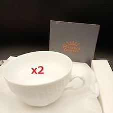 Set 2 tazzine da tè bianche