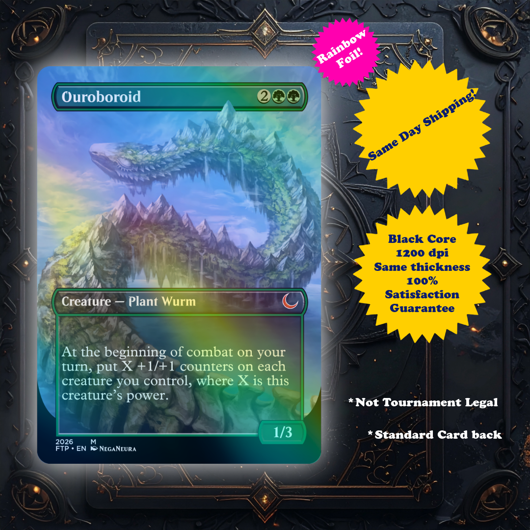 Ouroboroid - Borderless Foil Custom Art Playtest card for MTG - Commander  EDH | eBay