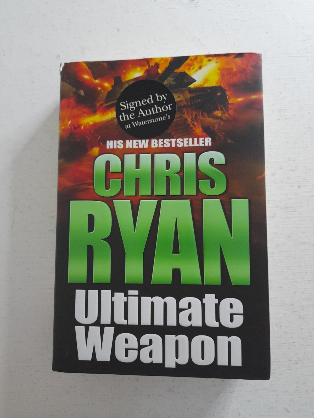 Chris Ryan Hand Signed Autograph Hardback Book Ultimate Weapon
