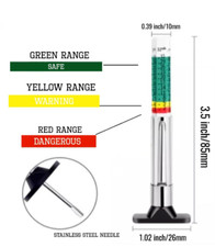 Tyre Tread Measure Gauge Depth Tool Car Van Bike Motorcycle Truck x5