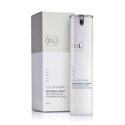 HOLY LAND COSMETICS CALM DERM RESTORING CREAM WITH BAKUCHIOL For Sensitive 50ML