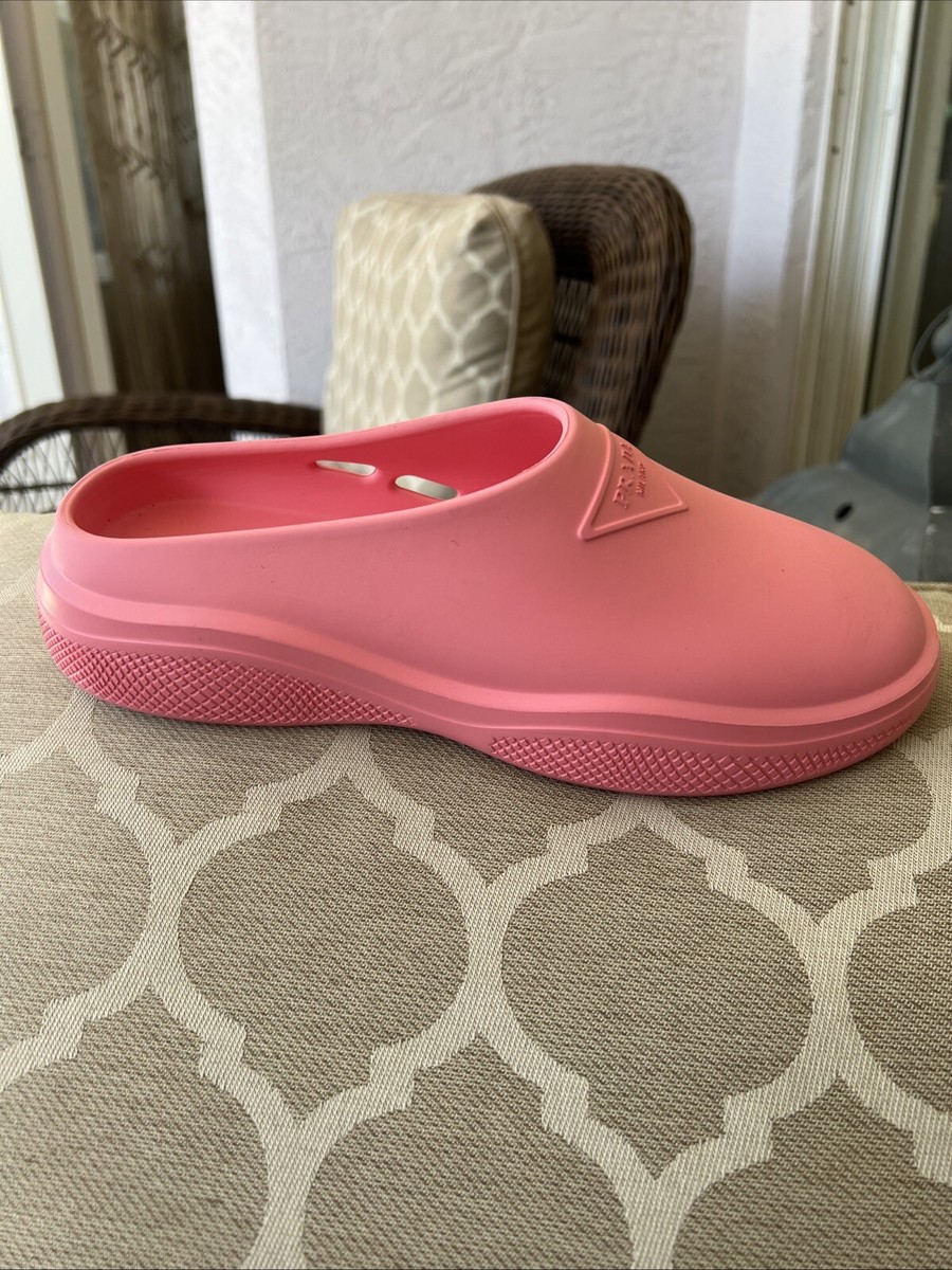 Prada New Mellow Rubber Mules/Cracks Women. Made in Italy | eBay