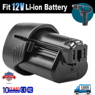 4.8Ah Li-Ion 10.8V/12V Battery For Bosch BAT411 BAT412 BAT414 GSR GDR PS50B new