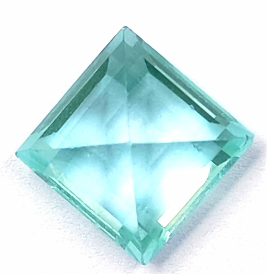 TRANSPARENT LOOSE GEMSTONE GREEN EMERALD 6.40 CARAT EMERALD SHAPE EGL CERTIFIED - Image 4 of 4
