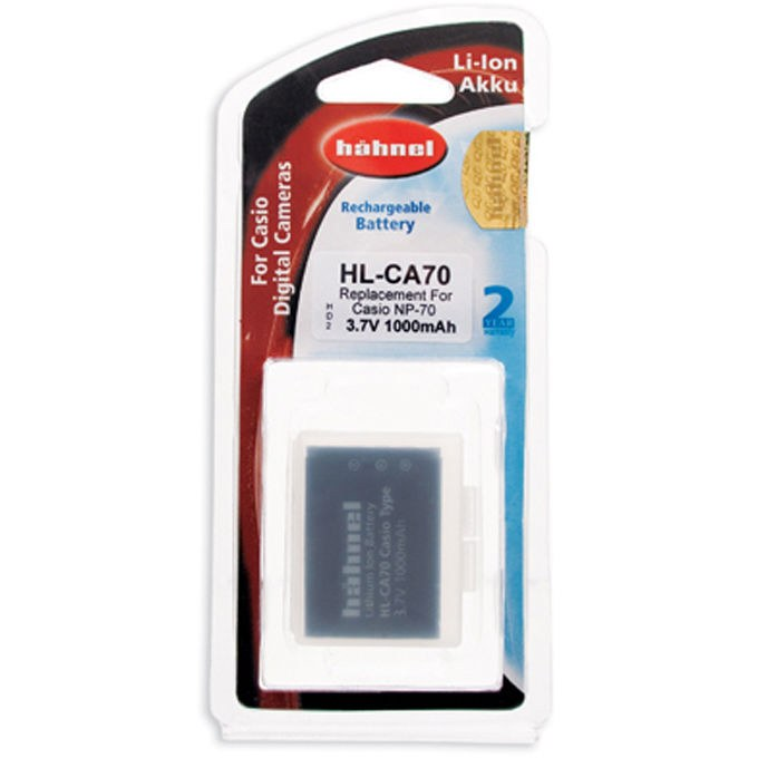 Hahnel HL-CA70 Replacement Li-ion Battery for Casio NP-70