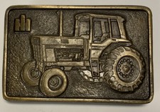 Vintage International Harvester Belt Buckle, Spec-Cast, Rockford, Ill.