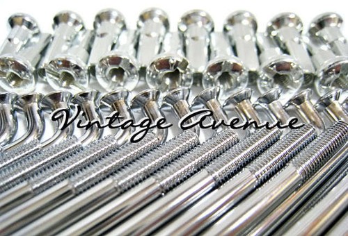 SUZUKI GT125 L/M/A/B FRONT +REAR CHROME SPOKE 72PCS (A) - Foto 3 di 3