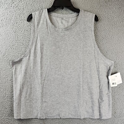 Beyond Yoga Plus Balanced Bopo Muscle Tank Top 2X Silver Mist Heather Pullover