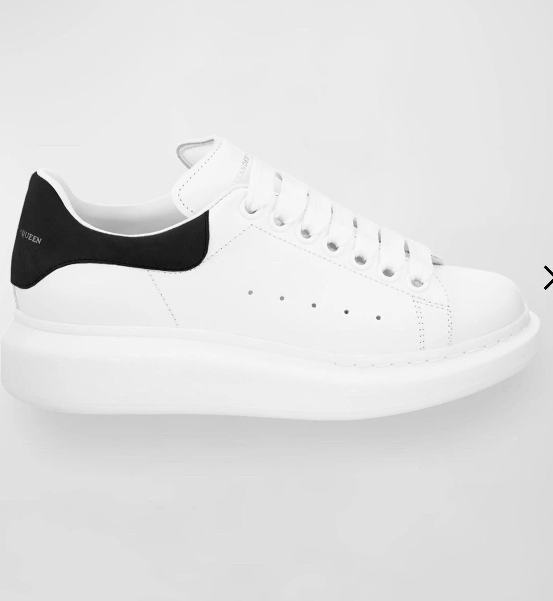Size 39.5- Alexander McQueen Oversized White Black | eBay