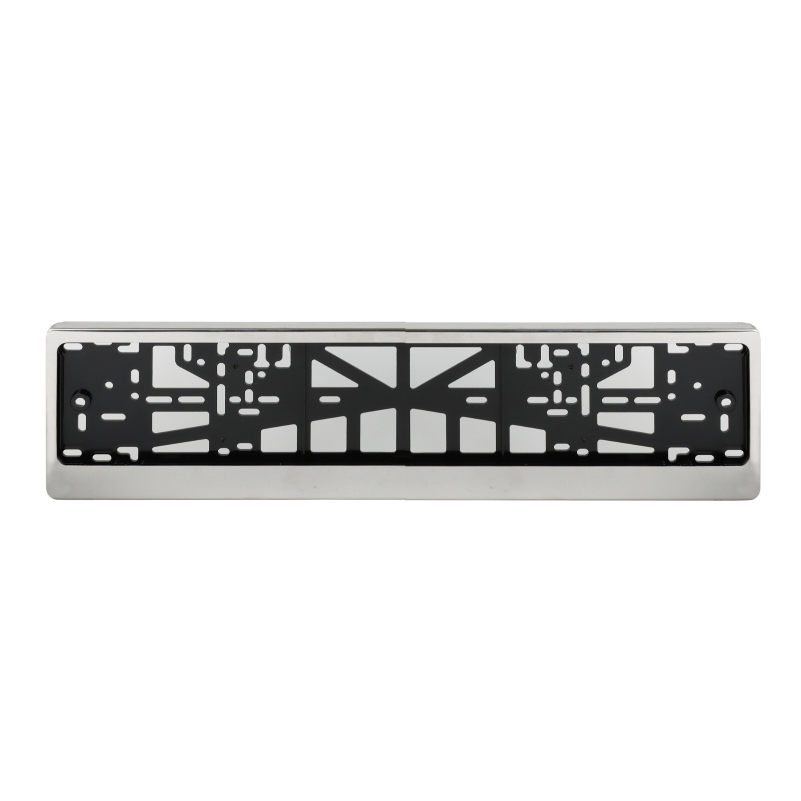 Streetwize Stainless Steel Frame Number Plate Holder Surround ABS Backing Plates