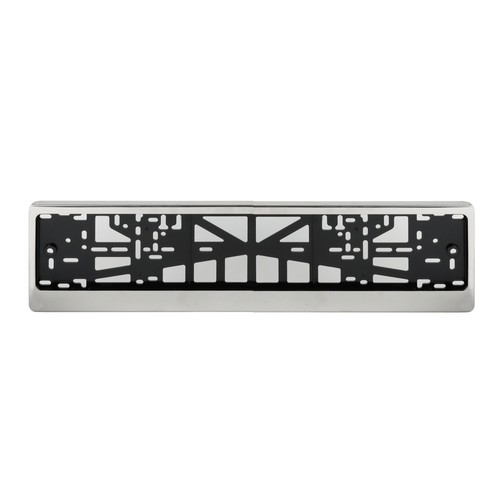Streetwize Stainless Steel Frame Number Plate Holder Surround ABS