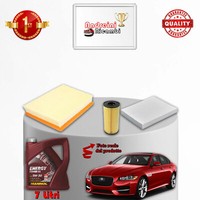 Kit Wartung 3 Filter Und ÖL Jaguar XF X260 2.0 D 120KW 163PS Ab 2015
