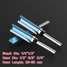 Top Bearing Woodworking Milling Cutter Bearing Flush Trim Router Bit 1/4" 1/2"