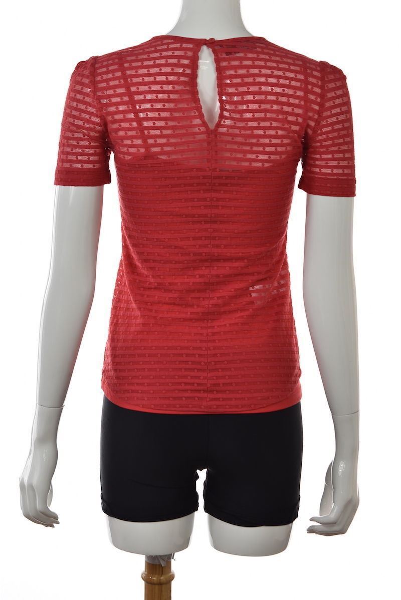 Haut Blouse COMPTOIR DES COTONNIERS Taille 34/36 - Rouge/orange, Occasion En Très Bon état