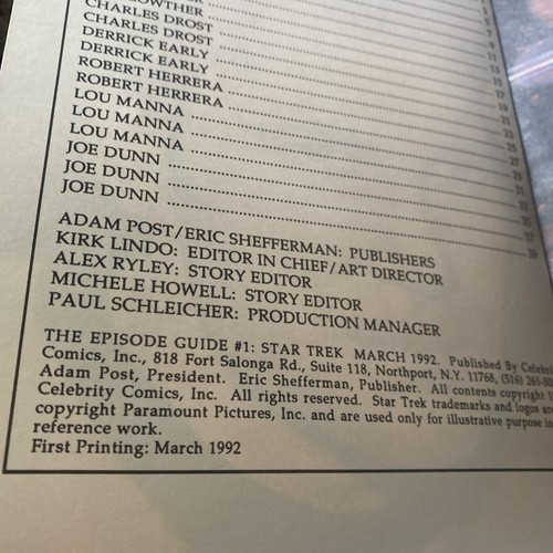 Star Trek Magazine Celebrity Shatner Books The Episode Guides 1 of 2 Original - Picture 5 of 6