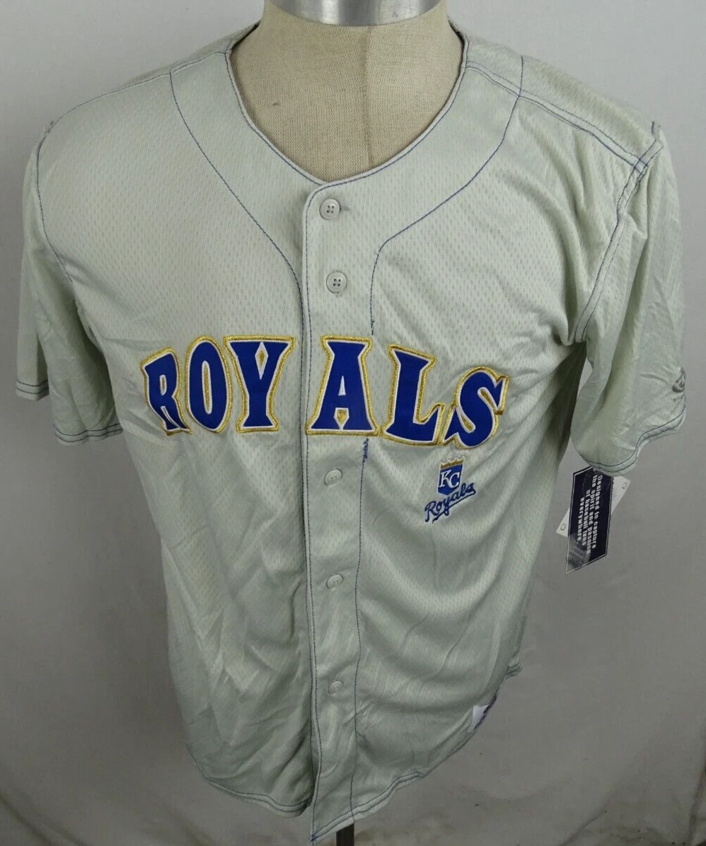 Kansas City Royals MLB True Fan Youth Button Up Jersey