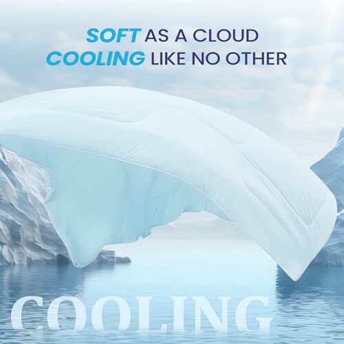 Cooling Comforter King Size, Cooling Blankets for King (106"x90") Light