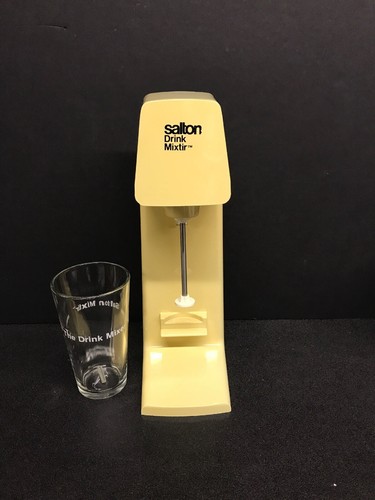 Vintage 1970’s Genuine Salton Mixter (MR-1) The Drink Mixer With 1 Glass WORKS!