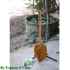 Harp Acoustic Phin Thai Lao Guitar Traditional Musical Instrument Craft Handmade