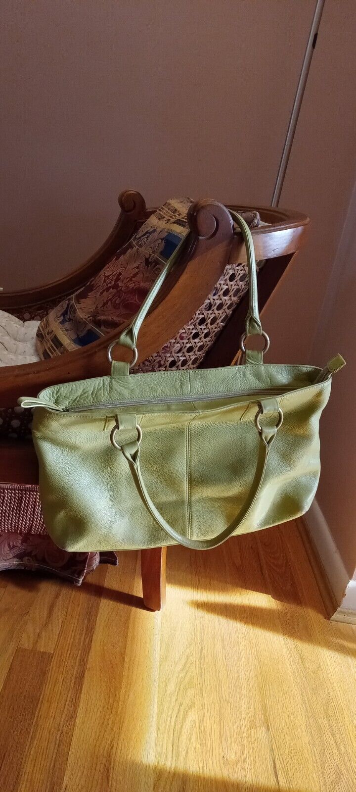 Vintage HOBO International Bag, Green Handbag, Sh… - image 5