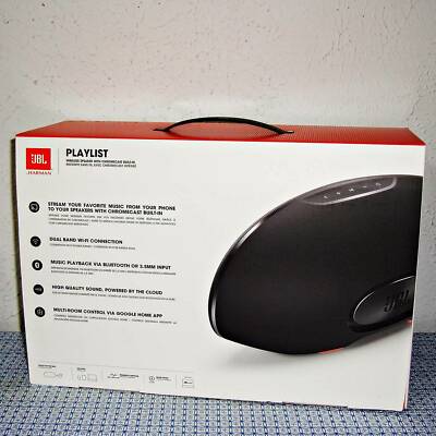 NEW】JBL PLAYLIST WIRELESS POWERED SPEAKER W/ CHROMECAST BUILT-IN