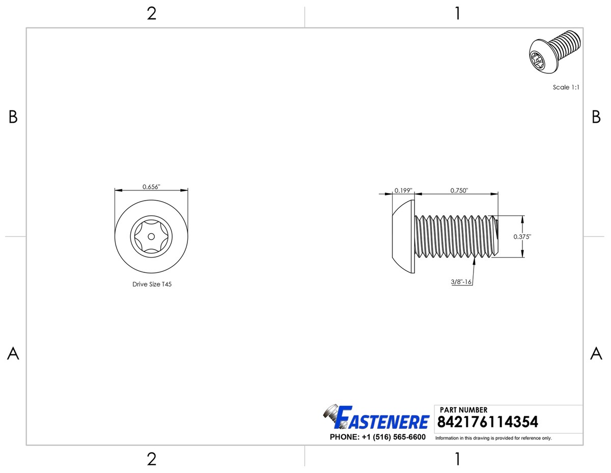 250 Stück 3/8-16 X 3/4 Zoll Torx-Sicherheitsschrauben – Edelstahl, Knopfkopf, Sternantrieb