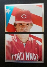 Pete Rose 1986 Topps Spring Fever  Sticker #1 & #2 -Cincinnati Reds
