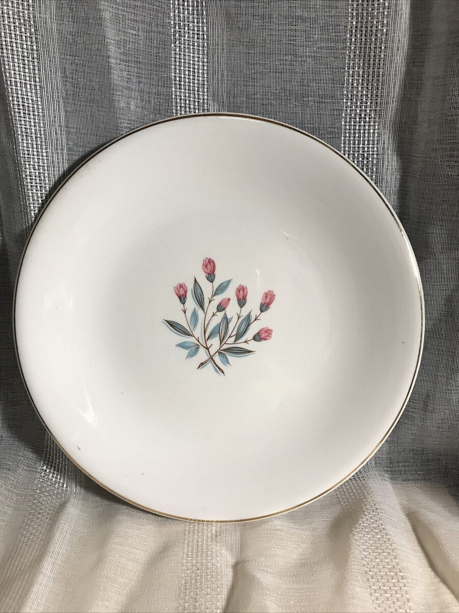 WEDGEWOOD & CO Ltd England #547269 Gold Rim Pink Flowers WEDGEWOOD & CO Ltd England #547269 Gold Rim Pink Flowers
