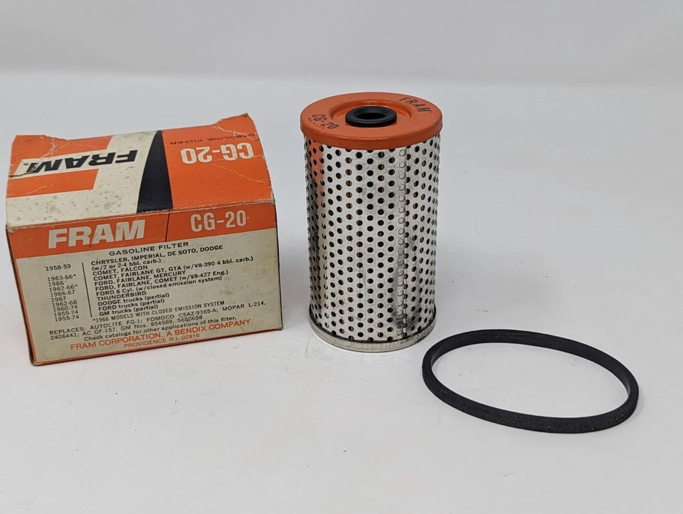 FILTRO DE COMBUSTIBLE FRAM CALIDAD PREMIUM # CG-20 NOS NIOB Foto 3 de 4