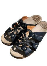 DANSKO Serena Black Leather Clogs Sandals Slip On Shoes Wo's 8.5/9 EU 39 120