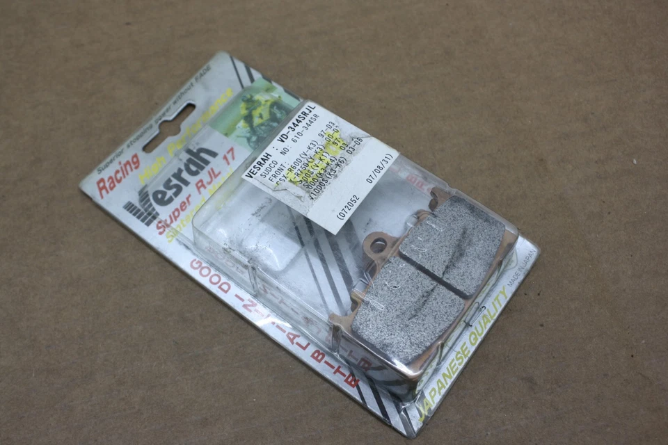 НОВЫЕ ИЗ СТАРЫХ ЗАПАСОВ 97-03 И 06-10 SUZUKI GSXR600 ВЫСОКОПРОИЗВОДИТЕЛЬНЫЕ ГОНОЧНЫЕ ПЕРЕДНИЕ ТОРМОЗНЫЕ КОЛОДКИ VESRAH - Изображение 2 из 4