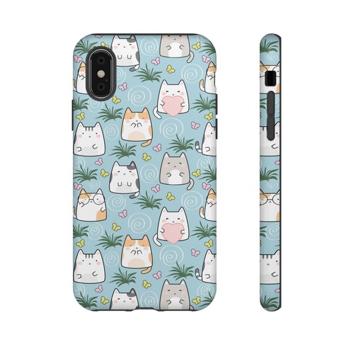 Cute Cat Phone Case, Kawaii Cat Lovers Mobile Cover - 第 127/277 張圖片