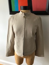 Vintage Marc Jacobs SS 2000 Beige Wool Moto Jacket sz 6