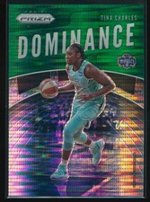 Tina Charles 2020 Panini Prizm WNBA Dominance Green Pulsar #15 21/25