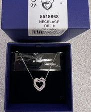 NIB SWAROVSKI Rose Gold Crystal Infinity Heart Pendant Necklace 5518868 Certific