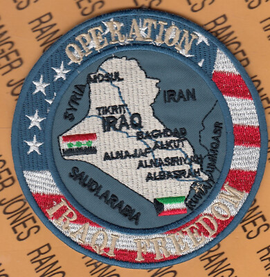 US Operation Iraqi Freedom OIF Iraqi made ~4.25'' patch c/e