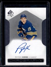 2022-23 SP Authentic Chirography Peyton Krebs Auto Buffalo Sabres #C-KR