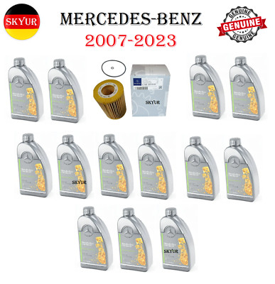 Engine Oil Filter With 13 Liters Of 5W-30 Diesel Motor Oil Kit For Mercedes Benz