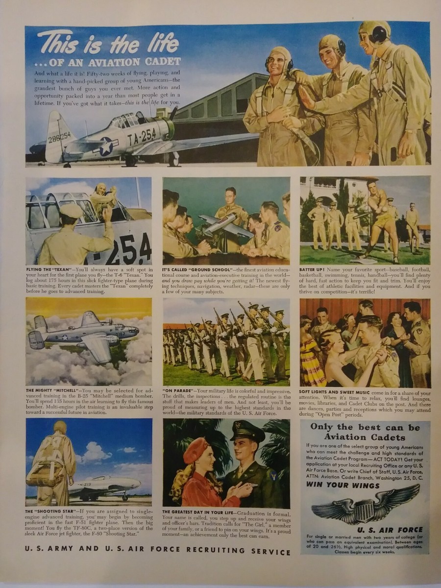 US Air force Recruitment print ad. Original piece. | eBay