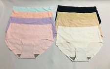 8 Pack Women's Invisible Seamless Tagless Breathable Panties Underwear Hipster