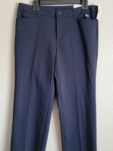 Christopher & Banks Trousers Womens Size 10S Shader Fit Mid Rise Color Dark Blue - Picture 4 of 16