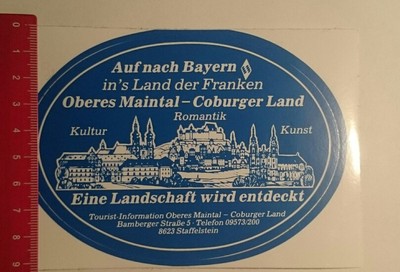 Sticker/Decal: Upper Maintal Coburger Land on to Bavaria (29011744)