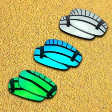 3 Sets Lenses Replacement for-Oakley Split Jacket Polarized-Silver Blue Green