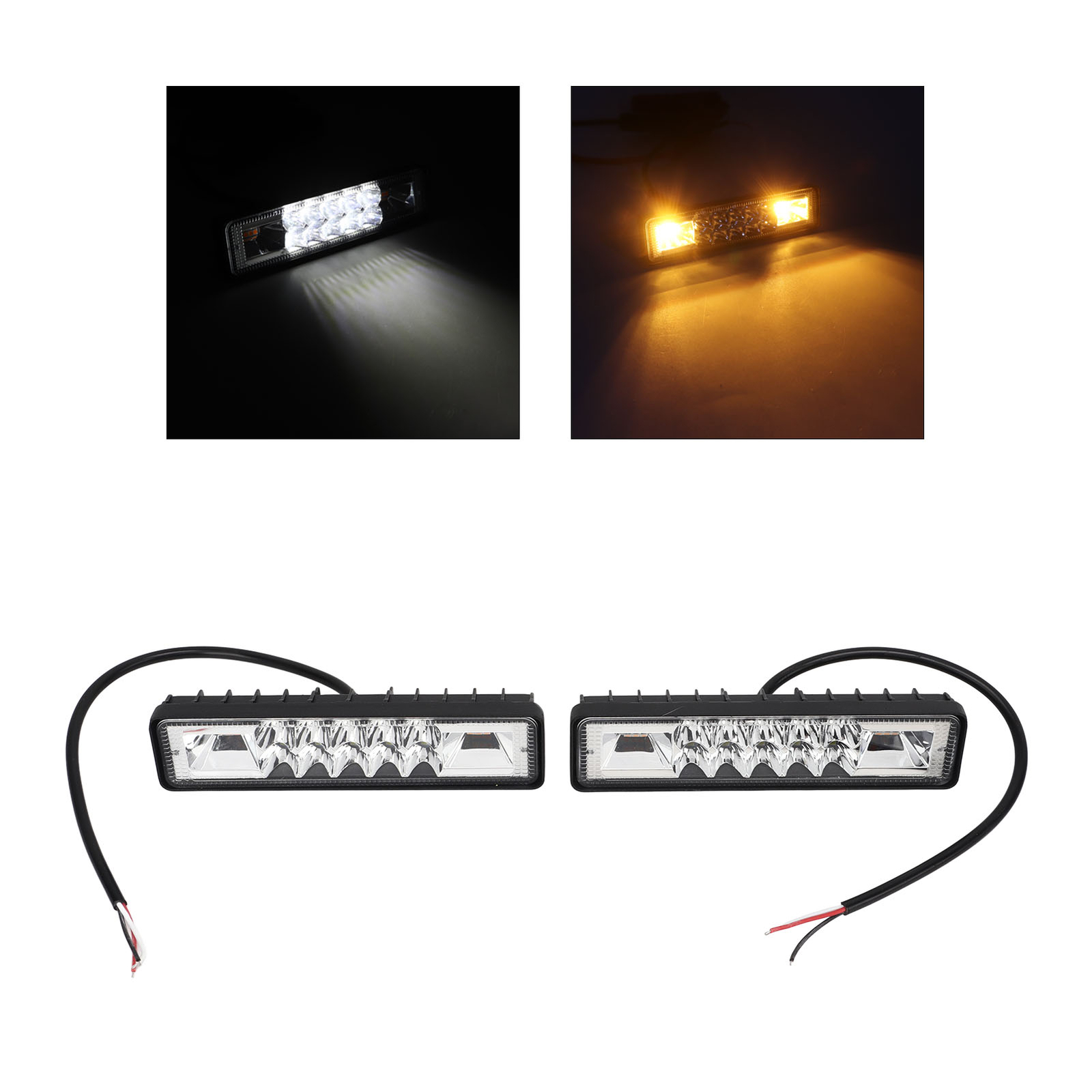 LED Work Light White Yellow Light Color Flexible High Brightness Fog eBay