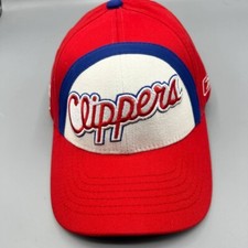 Vintage Los Angeles LA Clippers Hat Child Boys Reebok NBA Stretch Fitted Cap New